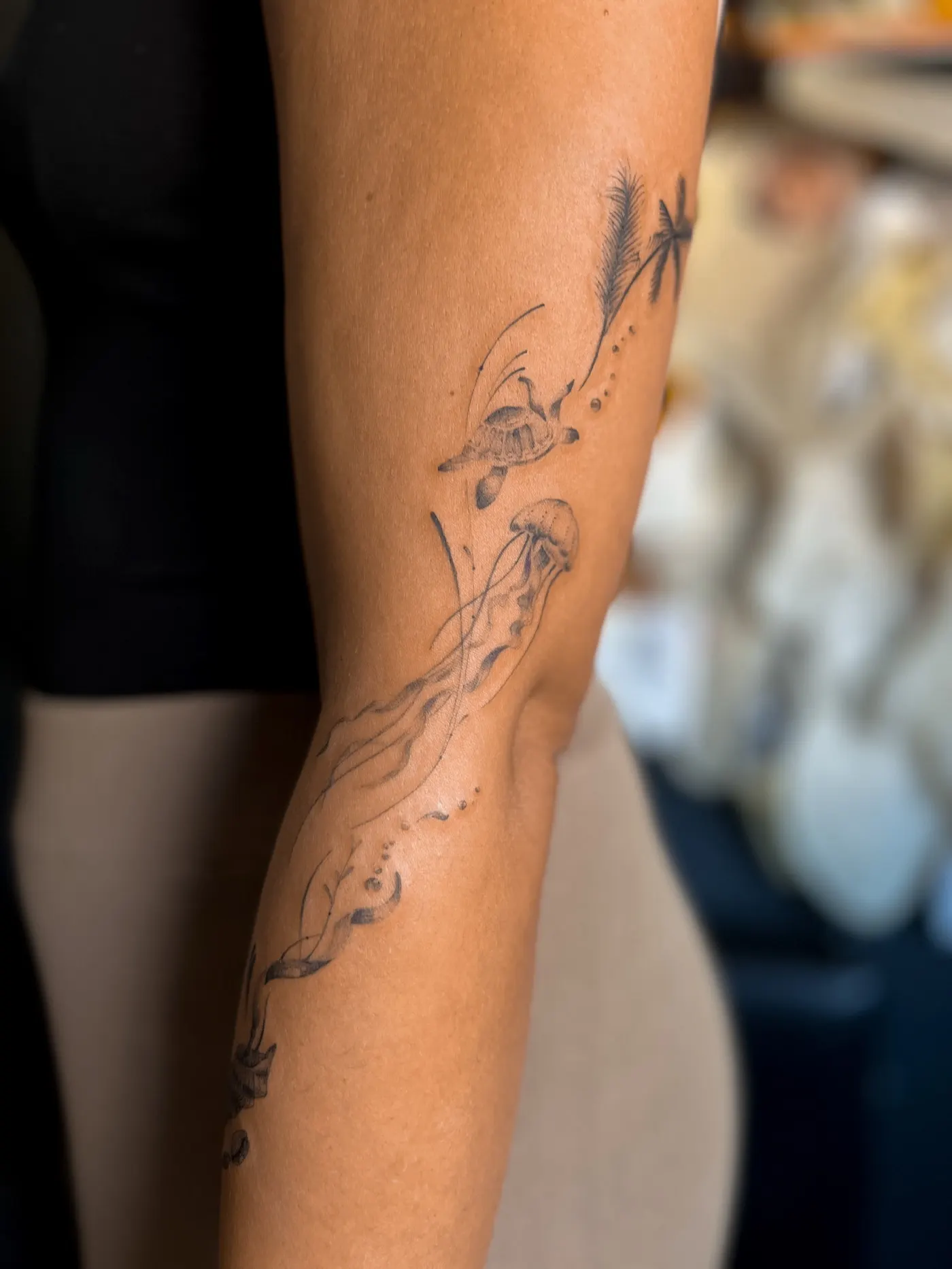 Water · Fire · Wood · Metal · Earth tattoo by Liahn — 10